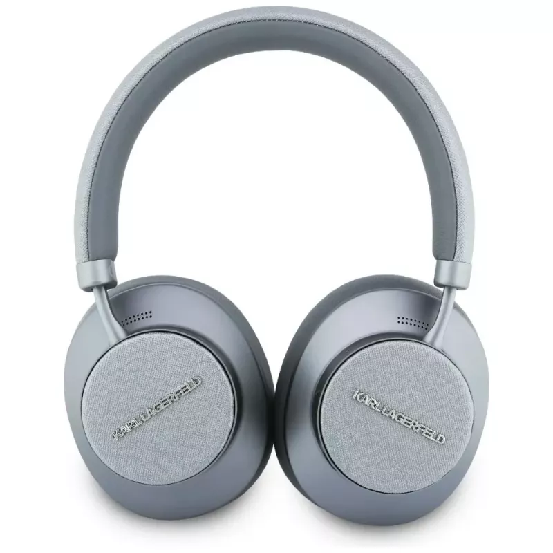 Karl Lagerfeld Saffiano Elongated Cuffie Bluetooth ANC over-ear grigie