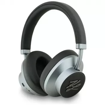 KARL LAGERFELD Grained Initials Cuffie Bluetooth ANC over-ear nere