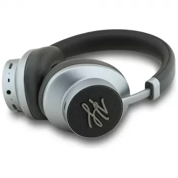 KARL LAGERFELD Grained Initials Cuffie Bluetooth ANC over-ear nere