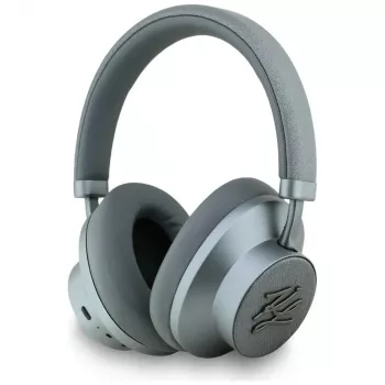 Karl Lagerfeld Grained Initials Cuffie Bluetooth ANC over-ear grigie