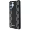 DKNY Custodia in pelle Checkered Pattern MagSafe per Samsung Galaxy S25 Ultra nera