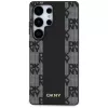 DKNY Custodia in pelle Checkered Pattern MagSafe per Samsung Galaxy S25 Ultra nera