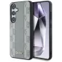 DKNY Custodia in pelle Checkered Pattern MagSafe per Samsung Galaxy S25 - taupe