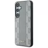 DKNY Custodia in pelle Checkered Pattern MagSafe per Samsung Galaxy S25 - taupe