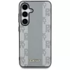 DKNY Custodia in pelle Checkered Pattern MagSafe per Samsung Galaxy S25 - taupe