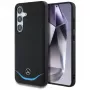 MERCEDES-BENZ Custodia Mercedes Leather Contrasted Blue Horizontal Curve MagSafe per Samsung Galaxy S25 nera