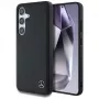 MERCEDES-BENZ Custodia Mercedes Leather Horizontal Debossed Curves MagSafe per Samsung Galaxy S25 nera