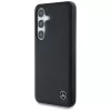 MERCEDES-BENZ Custodia Mercedes Leather Horizontal Debossed Curves MagSafe per Samsung Galaxy S25 nera
