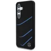 MERCEDES-BENZ Silicone Contrasted Curves Custodia MagSafe per Samsung Galaxy S25, nera