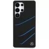 MERCEDES-BENZ Silicone Contrasted Curves Custodia MagSafe per Samsung Galaxy S25 Ultra nera