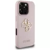 Guess Grained Big 4G Logo Small Classic Logo Cover posteriore per Apple iPhone 16 Pro (rosa)