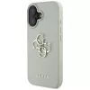 Guess Grained Big 4G Logo Small Classic Cover posteriore per iPhone 16 - verde