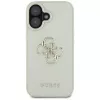 Guess Grained Big 4G Logo Small Classic Cover posteriore per iPhone 16 - verde