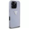 Guess Hot Stamp 4G Pattern Triangle Metal Logo Custodia per iPhone 16 Pro Max (lilla)