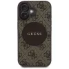 Guess 4G Circle Classic Logo Custodia MagSafe per iPhone 16, marrone