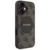 Guess 4G Circle Classic Logo Custodia MagSafe per iPhone 16, marrone
