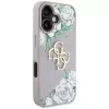 Guess Grained Roses Big 4G Logo Cover per Apple iPhone 16 - viola