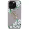 Guess Grained Roses Big 4G Logo Cover per Apple iPhone 16 Pro Max - viola