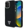 Guess Denim Triangle Logo MagSafe Cover per Apple iPhone 16 Pro Max, nero