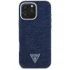 Guess Denim Triangle Logo MagSafe Cover per Apple iPhone 16 Pro Max blu