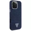 Guess Denim Triangle Logo MagSafe Cover per Apple iPhone 16 Pro Max blu