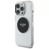 Guess IML Metal Colored Circle Classic Logo MagSafe Cover per iPhone 16 Pro (nero)