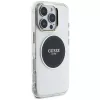 Guess IML Metal Colored Circle Classic Logo MagSafe Cover per iPhone 16 Pro (nero)