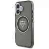 Guess IML Metal Mountain Logo MagSafe Cover per iPhone 16 (nero)