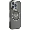 Guess IML Metal Mountain Logo MagSafe Cover per iPhone 16 Pro (nero)