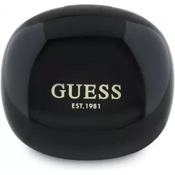 Guess Flat Classic Logo Electroplated TWS Auricolari con custodia di ricarica (nero)