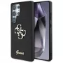 Guess Fixed Glitter Big 4G Metal Logo Cover per Samsung Galaxy S25 Ultra (nero)