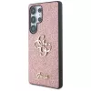 Guess Fixed Glitter Big 4G Metal Logo Cover per Samsung Galaxy S25 Ultra (rosa)