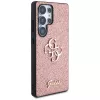 Guess Fixed Glitter Big 4G Metal Logo Cover per Samsung Galaxy S25 Ultra (rosa)