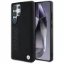 BMW Leather Big Wordmark Cover per Samsung Galaxy S25 Ultra nero