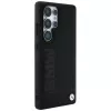 BMW Leather Big Wordmark Cover per Samsung Galaxy S25 Ultra nero