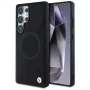 BMW Leder-Halbtextur MagSafe Cover per Samsung Galaxy S25 Ultra nero