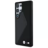 BMW Leder Oversized Stripes MagSafe Cover per Samsung Galaxy S25 Ultra nero