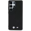 BMW Leather Carbon MagSafe Cover per Samsung Galaxy S25 Ultra nero