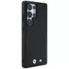 BMW Leather Carbon MagSafe Cover per Samsung Galaxy S25 Ultra nero