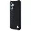 BMW Leather Big Wordmark Cover per Samsung Galaxy S25+ nero