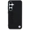 BMW Leather Big Wordmark Cover per Samsung Galaxy S25+ nero