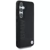BMW Leather Big Wordmark Cover per Samsung Galaxy S25+ nero