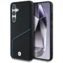 Custodia BMW MagSafe in pelle TEXTURED e liscia per Samsung Galaxy S25 nero
