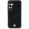 Custodia BMW MagSafe in pelle TEXTURED e liscia per Samsung Galaxy S25 nero
