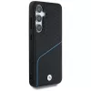 Custodia BMW MagSafe in pelle TEXTURED e liscia per Samsung Galaxy S25 nero