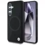 BMW Leder-Halbtextur MagSafe Cover per Samsung Galaxy S25 nero