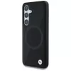 BMW Leder-Halbtextur MagSafe Cover per Samsung Galaxy S25 nero