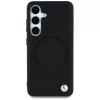 BMW Leder-Halbtextur MagSafe Cover per Samsung Galaxy S25 nero