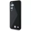 BMW Leather Oversized Stripes MagSafe Cover per Samsung Galaxy S25 nero