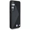 BMW Leather Oversized Stripes MagSafe Cover per Samsung Galaxy S25 nero